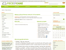 Tablet Screenshot of pieceofcake.pl